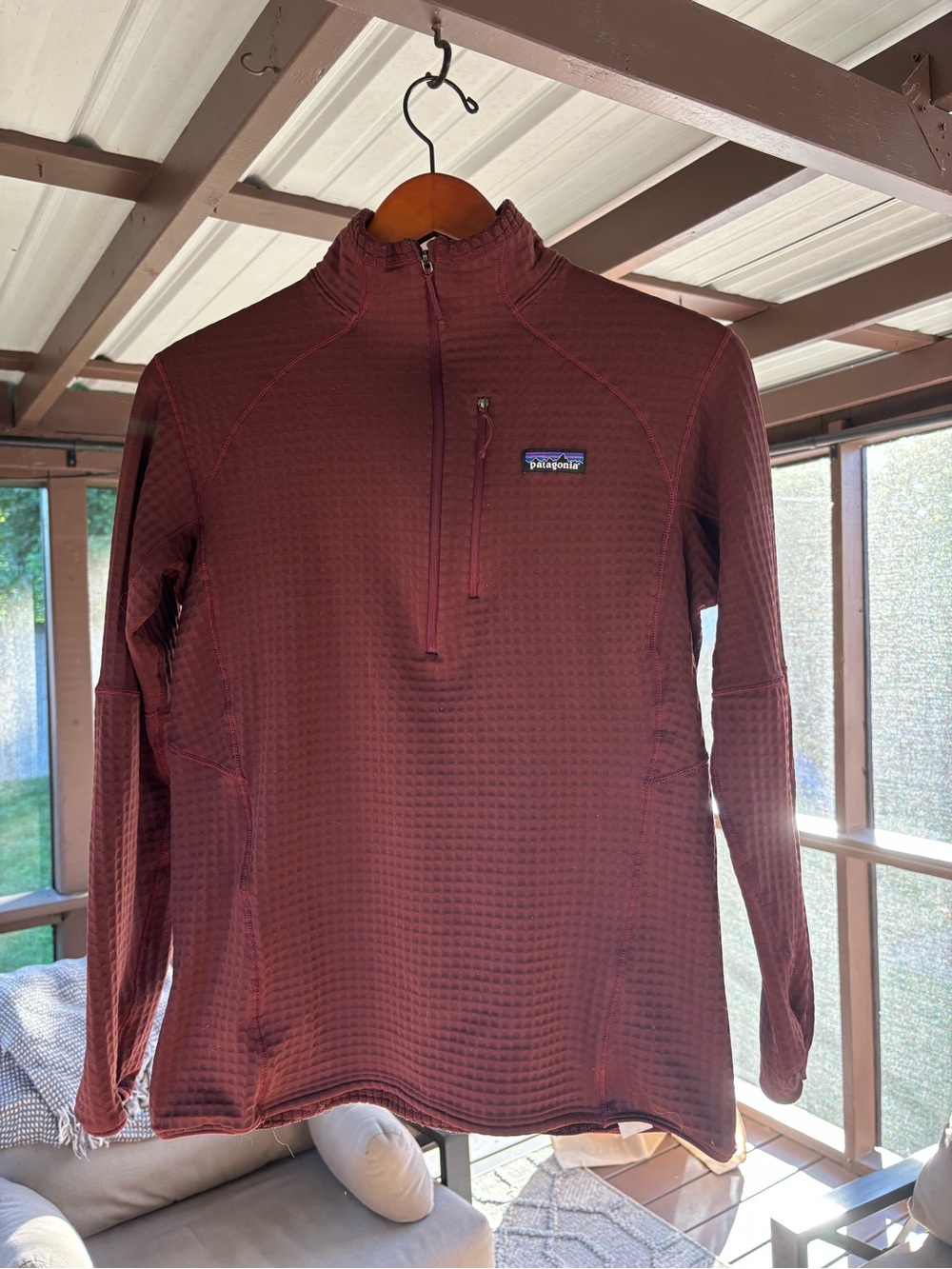 Patagonia Women’s Burgundy Half-Zip Thermal Pullover